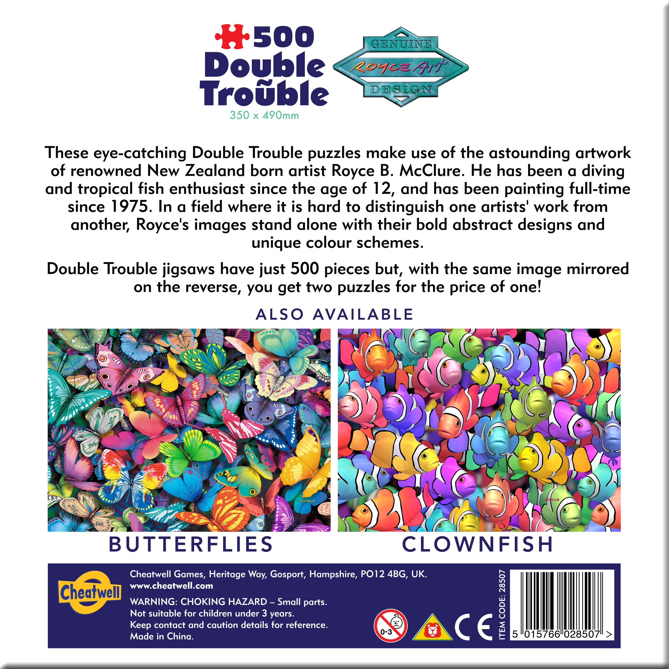 Amazon.com: Cheatwell Games 500 Piece Double Sided Jigsaw Puzzle